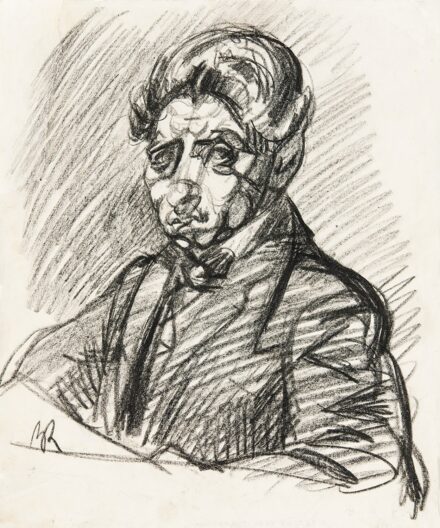 Berény Róbert (1887-1953): Önarckép - rajz, 1912 körül