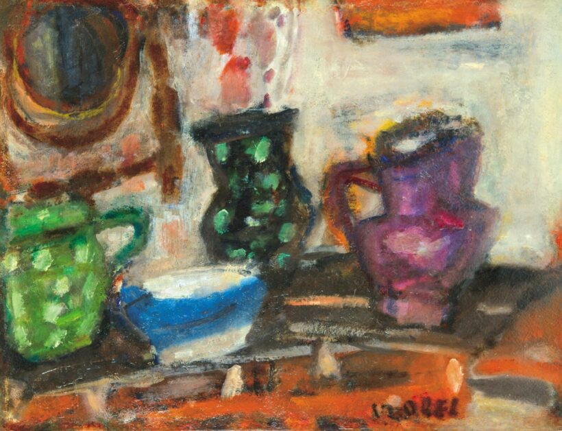 Czóbel Béla (1883-1976): Csendélet korsóval, 1930-as évek