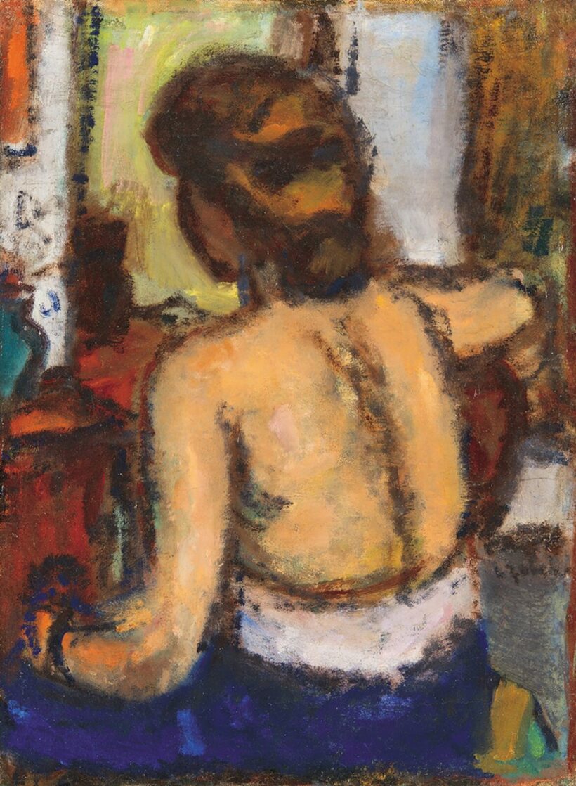 Czóbel Béla (1883-1976): Hátakt, 1941