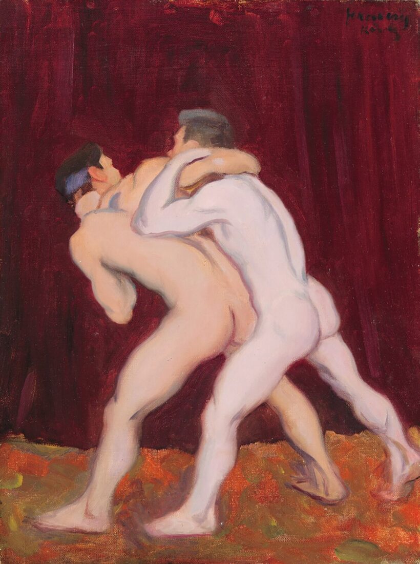 Ferenczy Károly (1862-1917): Birkózók, 1912