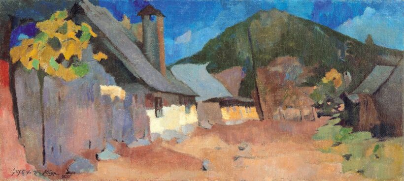 Nagy Oszkár (1883-1965): Napsütötte házak