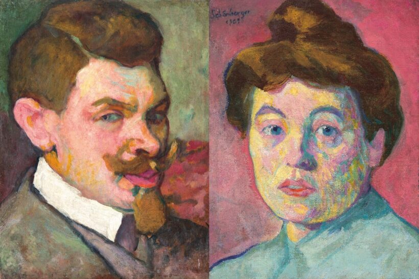 Schönberger Armand (1885-1974): Párizsi férfi, 1909; Párizsi asszony, 1909