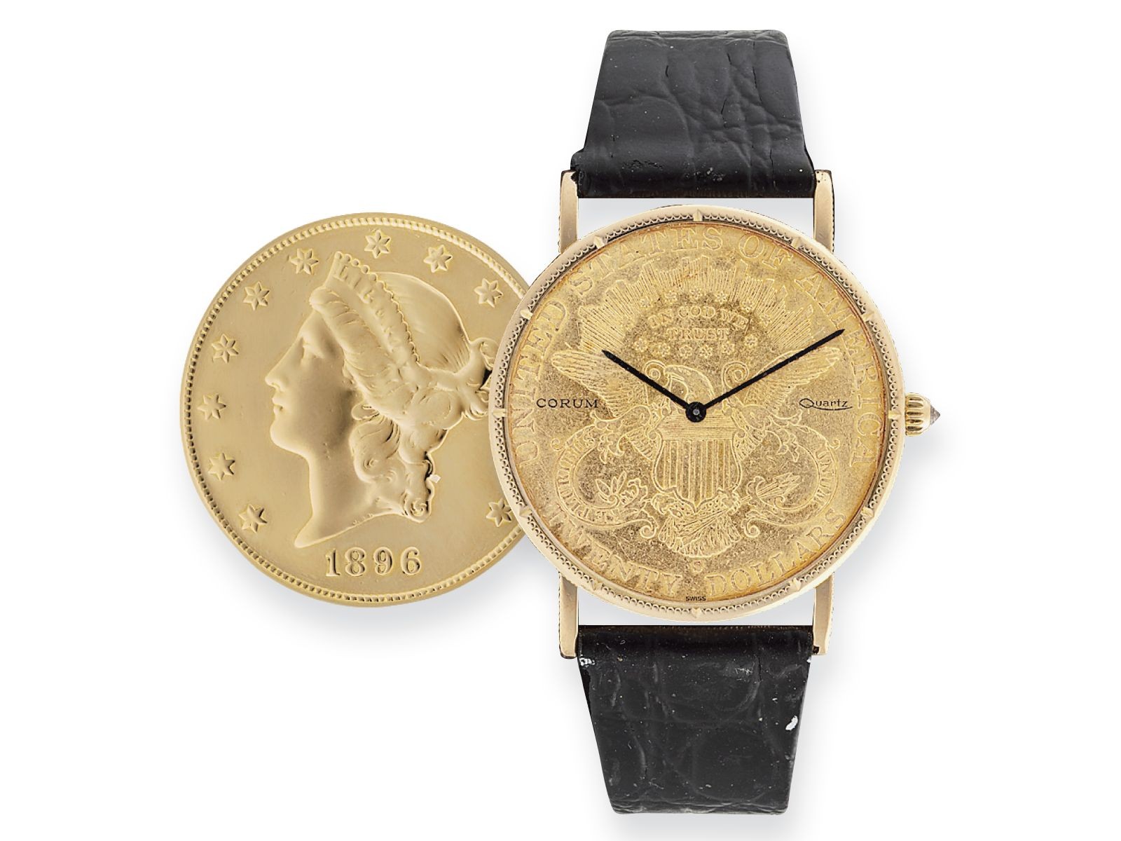 Corum Double Eagle arany férfi karóra