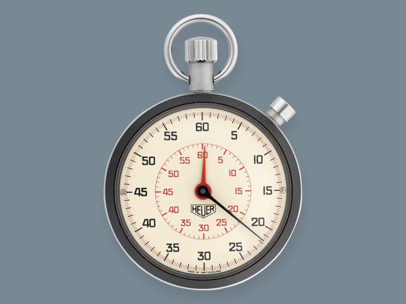 Heuer stopperes zsebóra