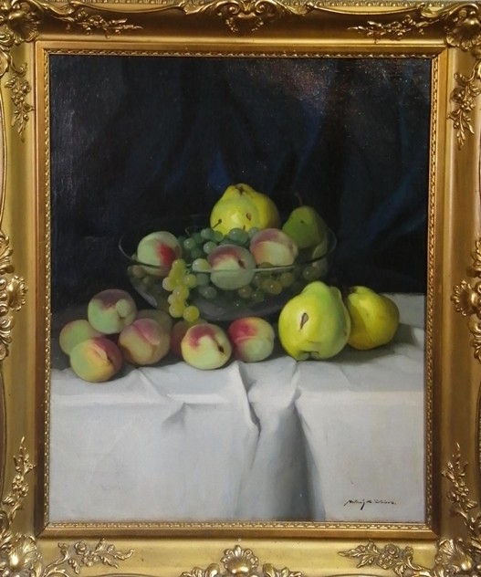 MOLNÁR Z JÁNOS (1880-1960) Csendélet gyümölcsökkel - Image 3