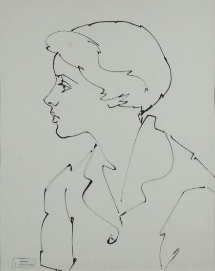 Gertler Tibor (1902 - 1991): Női portré, 1967