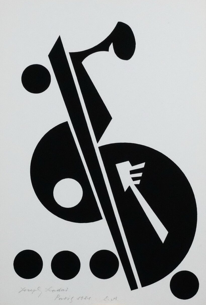 Kádár, Joseph (1936 - 2019): Kompozíció, Párizs, 1981