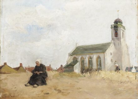 Knopp Imre (1867 - 1945): Templom a fövenyparton