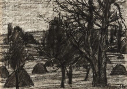 Nagy István (1873 - 1937): Mező széle, 1920 körül (ho.MNG bírálati szám, aukciós vignetta)