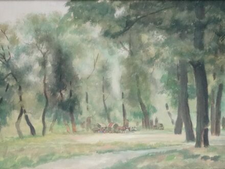 Zádor István (1882-1963): Szolnoki parkrészlet, 1935
