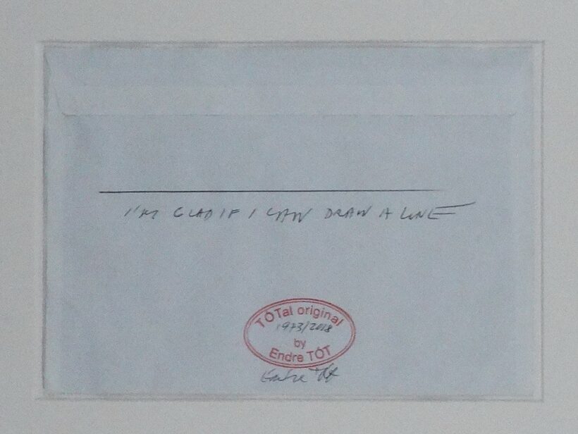 Tót Endre (1937), I m glad if I can draw a line, 1973/2018