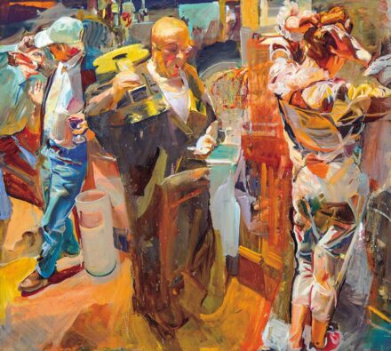 Csernus Tibor (1927-2007):Café Lotto, 1995