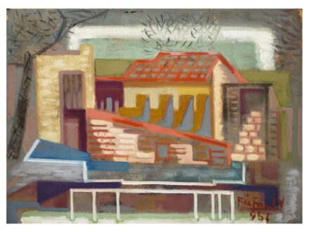Rafael Győző Viktor: Utcarészlet, 1957