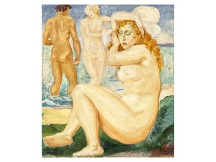 Gádor István: Aktok a vízparton, 1918