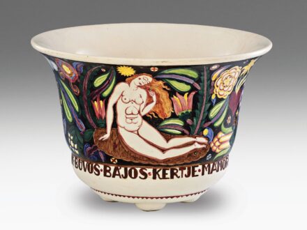 Gádor István Jugendstil virágtartó