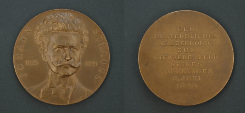 Hartig, Arnold (1878 - 1972): Johann Strauss érem, 1949