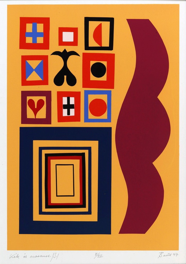 Bartl József (1932 - 2013): Kék és narancs