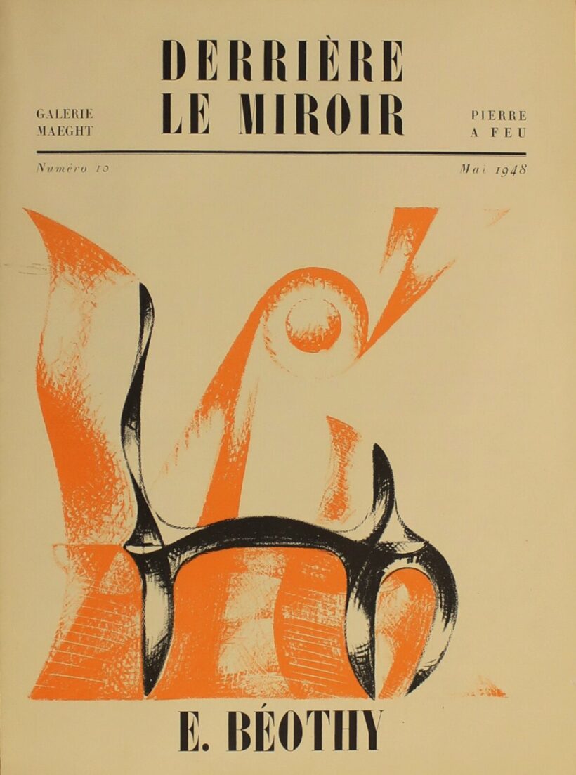 Beöthy, Etienne (1897 - 1961): Kompozició, a Derrier le mirror folyóirat 1948 májusi számába fűzve - Image 2