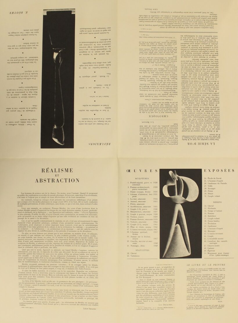 Beöthy, Etienne (1897 - 1961): Kompozició, a Derrier le mirror folyóirat 1948 májusi számába fűzve - Image 3