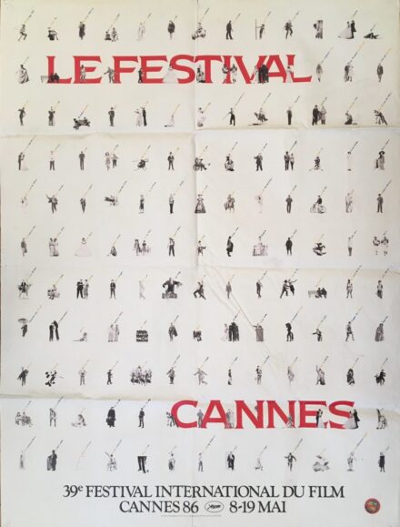Francia (?) művész: Cannes-i filmplakát, 1986