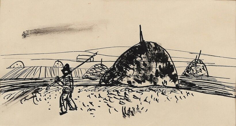 Galambos Tamás (1939): Hazafelé - illusztráció (ARTE 29/51)