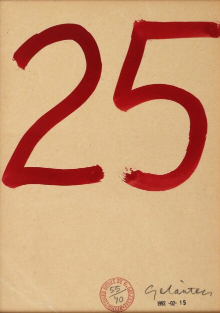 Galántai György (1941): "25" - a demokratikus hang, 1992. 05.15-i performansz kelléke