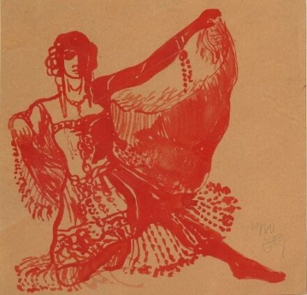 Haranghy Jenő (1894 - 1951): Táncosnő, 1920
