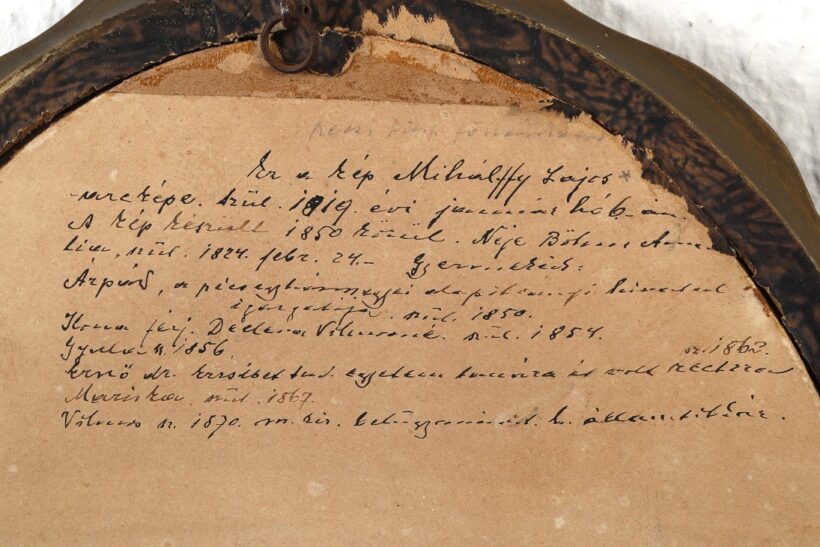 Ismeretlen XIX.sz. rajzoló: Mihálffy Lajos portréja, 1850 körül - Image 2
