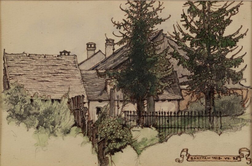 Jaschik Álmos (1885 - 1950): "Bártfán 918.VII.25."