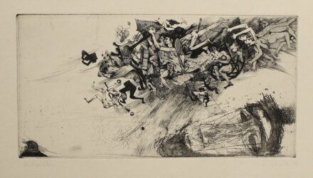 Kondor Béla (1931 - 1972):  "Kísértés" (Szent Antal megkísértése,életműkat.: 1966/12.)