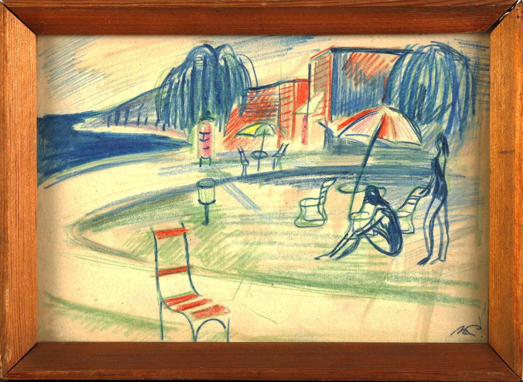 Mersits Piroska (1926 - 1988): Vízparton