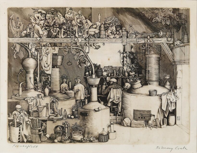 Rékassy Csaba (1937 - 1989): Pálinkafőzde III., 1970 - 71