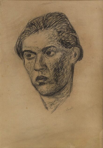 Sugár Andor (1903 - 1944): Fiatal férfi portré (Ámos Imre?)