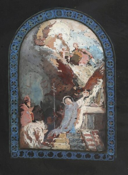 Takács István (1901 - 1985): A korona felajánlása,1928