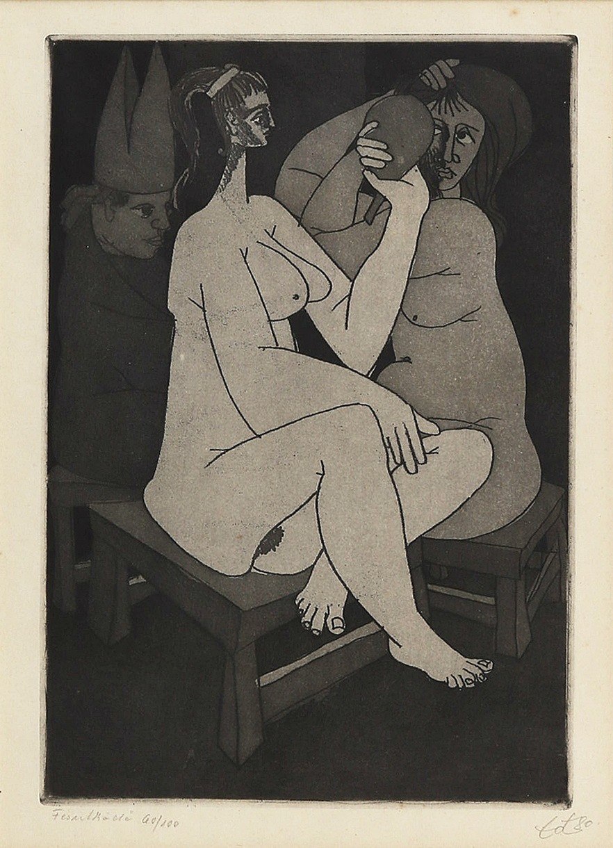 Tot, Amerigo (1909 - 1984): Fésülködő, 1980