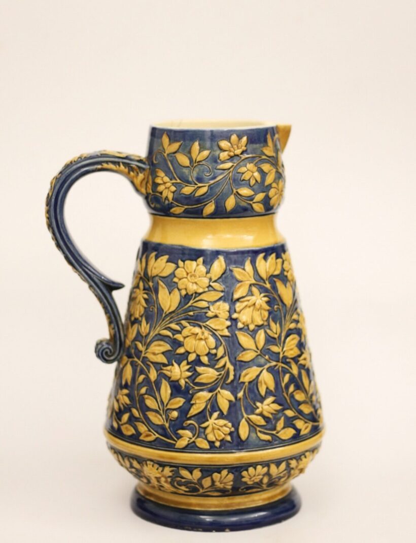 Zsolnay kék/sárga kancsó, 1885- 1887 között; formaszám: 1934 - 16 - Image 2
