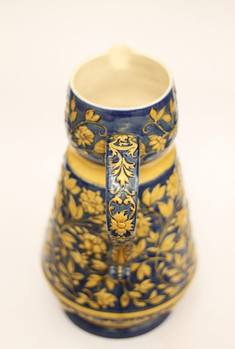 Zsolnay kék/sárga kancsó, 1885- 1887 között; formaszám: 1934 - 16 - Image 3