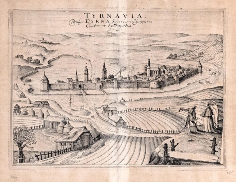 Hollar, Wenzel (1607-1677): Nagyszombat látképe
