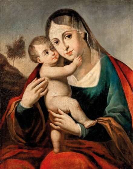 Német festő, 19. sz. eleje: Oltalmazó Mária