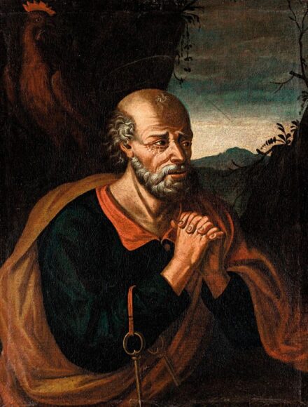 Német festő, 18. sz.: Szent Péter apostol