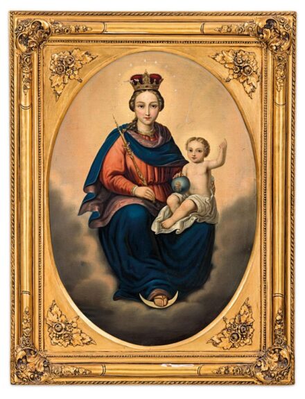 Magyar festő, 19. sz. második fele: Holdsarlós Madonna