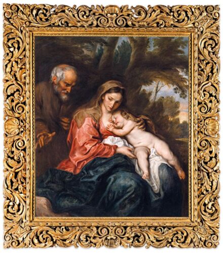 Brehmer, Max (1873-1923), Antonis van Dyck után: A pihenő Szent Család