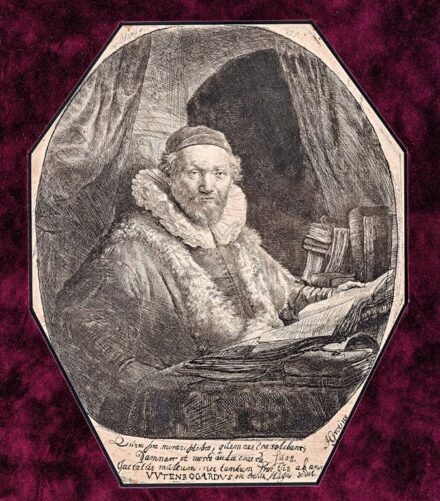 Rembrandt, Haarmens van Rijn (1606-1669): Johannes Uytenhogaert prédikátor portréja, 1635