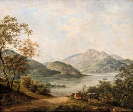 M. H. monogrammal: Folyópart delelő állatokkal, 1826