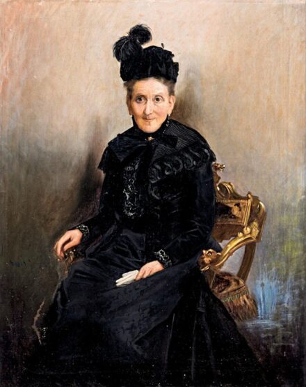 Mayer Alajos (1878-?): Idős hölgy portréja