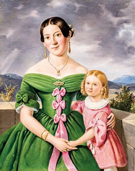 Steinacker Károly (1801-1873): Anya gyermekével, 1841