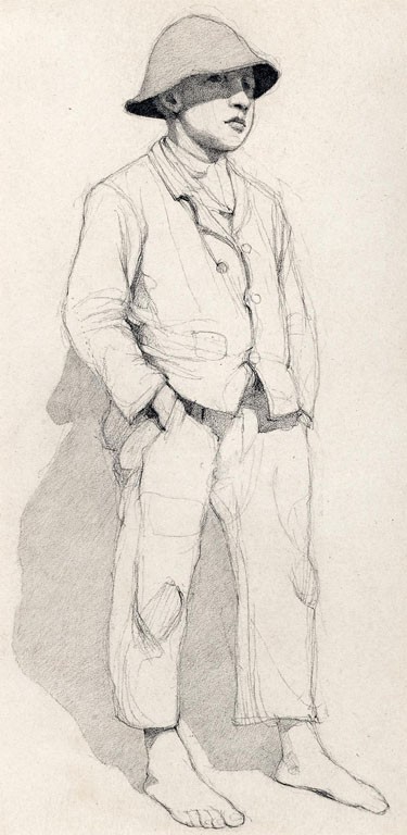 Deák - Ébner Lajos (1850-1934)-nak tulajdonított: Kalapos legényke