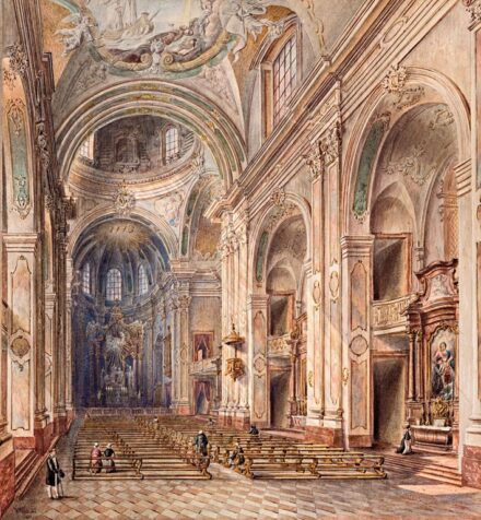 Dünkel, Wilhelm, id. (1818-1880): Templombelső, 1856