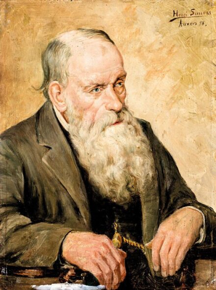 Simons, Henri Paul (1865-1932): Szakállas úr portréja, 1898