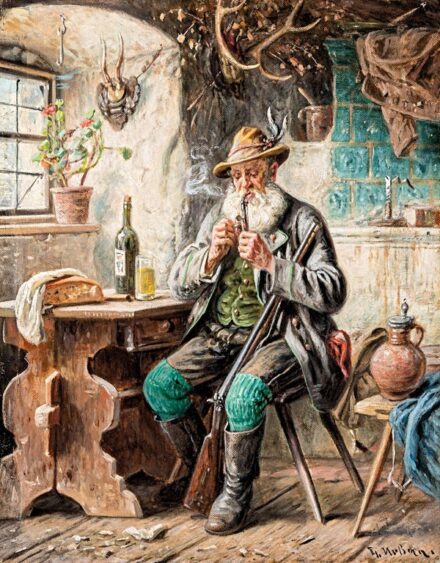 Urban, Josef (1872-1933): Pipázó vadász